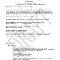 GDTC April 2023 Meeting Minutes