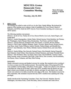 July GDTC 2023 Meeting Minutes